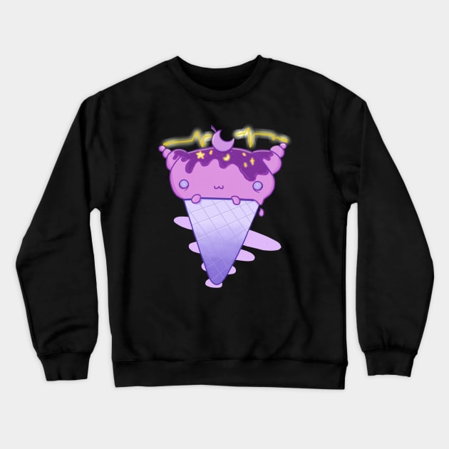 Alien icecream cone Crewneck Sweatshirt by moonlitdoodl